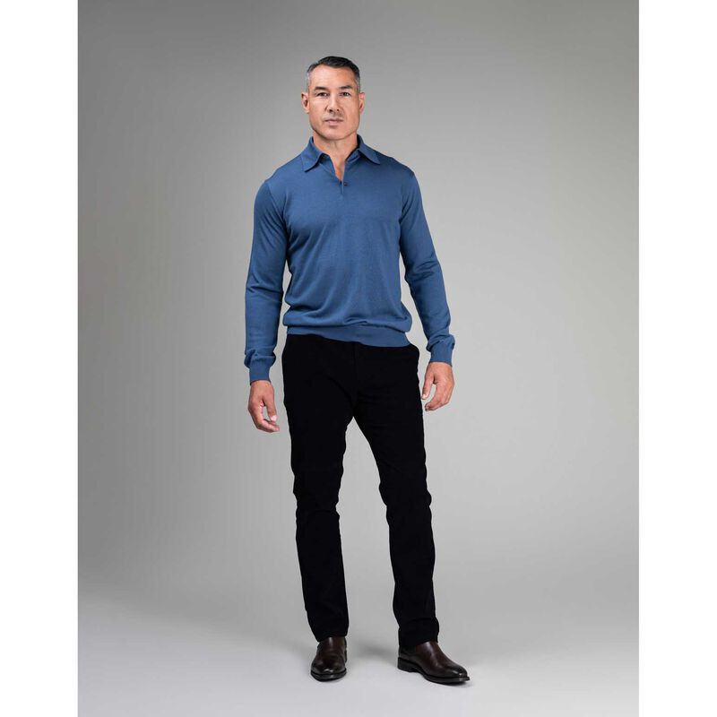 Rembrandt Haast Vintage Blue Merino Polo image number 2